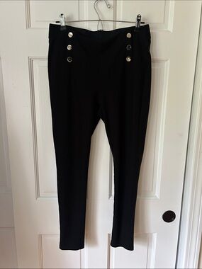 Maze Collection Skinny Pants in Black Size 1X